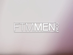 FTM Folks Muscular FTM dude Beaux James gets bonus crevice slurped by man