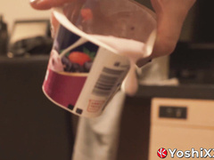 Horny Japanese jock Yoshi Kawasaki fisted for ass pumping prolapse