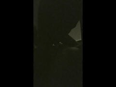 Playing with a friend in the dark