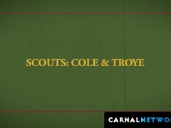 Cole Blue gently wallops his tongue towards Jack's tight hole and thrusts his 9-inch