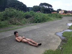Jerking Off Outdoors-On the Road