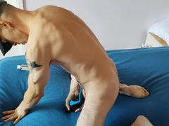 Lubricant on torn assets and flexing with squealing