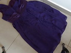 fireplace ash on purple 2 dress