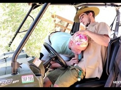 Butt licking, outdoors, suck off