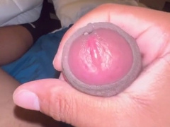 Thick girthy uncircumcised edging with noisy bellows and sloppy chat