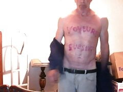 Voyeur,s old  sub getting dirty