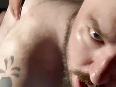 Getting rimmed and fucked