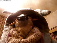 Wrapped in many layers and a sheepskin coat. I have a big se