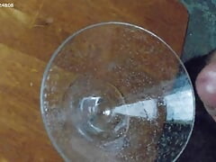 Sperm martini freshly whipped and brewed