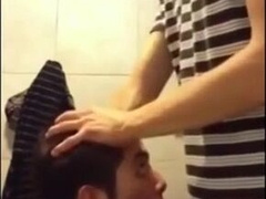 University Bathroom Face Fucking and Cum Swallowing