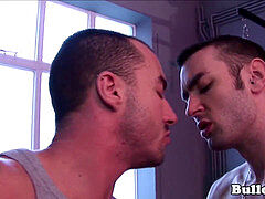 English youngsters ass rimmed at the gym