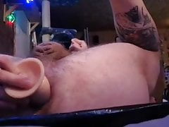 Playing with my hole with two Dicks