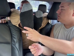 Obese Guy Snuffles And Slurps Soles