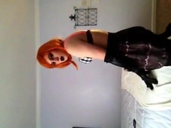 Punk Crossdresser Blows a load for You