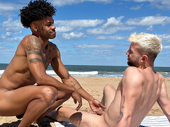 Sunny perversions by the beach for Will Schokolade and El Aleman