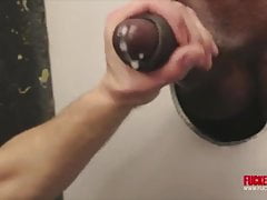 BLACK DICK MILKED BY SEXY GAY WHITE DUDE
