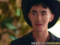 Cowboys Carter Woods and Cody Seiya tame each others hole on the couch