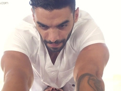 Naughty Massagist Gives A Deep Prick Rubdown To Customer's Cock-Squeezing Butt