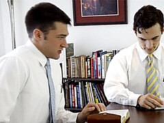 Office fuck movie with Mromons Elder Harward and Elder Hardt