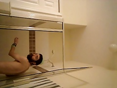 Me undressing and showering
