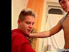 Young man seduced with sensitized massages into harsh barebacking