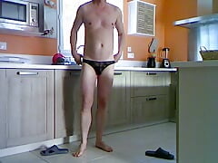 strip, handjob and cum