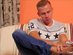 sexy feet And molten Cock Masturbation