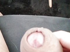 Precum foreskin play
