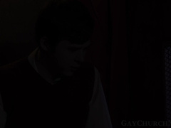 Whispers of lust throatfucking in the confession room