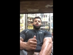 Black guy jerks off