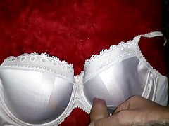 cum satin bra