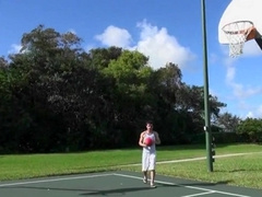 Watch this broken-down hunk get his ass drilled hard by a raging dyke