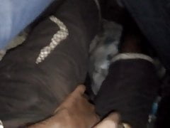 Bad little guy handling inside my jeans.