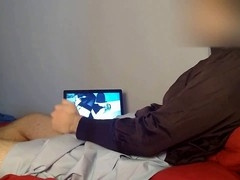 Church lady watching porn at home