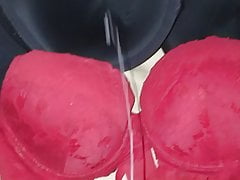 Cuming on two of my bras