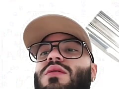 Boy filmed in a public toilet