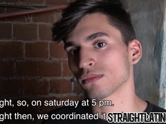 Wild jock bareback pounding straight Latino gay after BJ