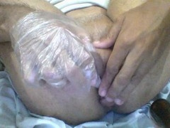 Well self-pleasure with dick inside my ass