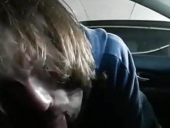 Sucking 23yo buddy in car cum swallow