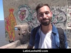 Gay for pay Latino dudes fucking raw outdoors in steamy anal and oral action