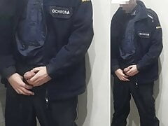Security Guard masturbate at work