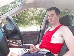 Wanking in the Car