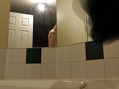 Me alone, hotel room