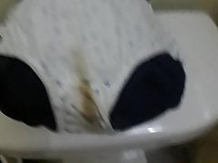 Dirty panty cum