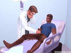 Doctor penetrates ebony patient: Sims 4