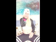 Bubble butt femboy, crossdresser cum, cd spanking