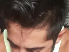 se traga hasta los huevos el putito / my sub drinking all (gasping)