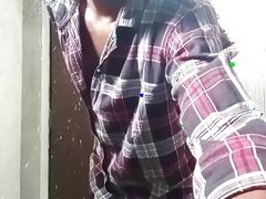 Massaging the Penis by Applying Oil and Soap