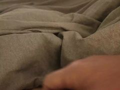 Jerking off my uncut cock