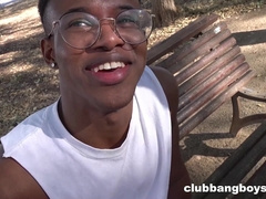BIG BLACK COCK Bummer Youngster EVENTUALLY gets a Gigantic White Pipe for ClubBangBoys